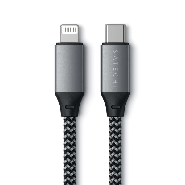 Кабель Satechi USB-C - Lightning 25 cm Space Gray