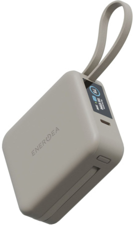 Внешний аккумулятор Energea Magpac Mini Plus Wireless Power Bank 10000mAh With Build in USB-C Cable & Display Sand