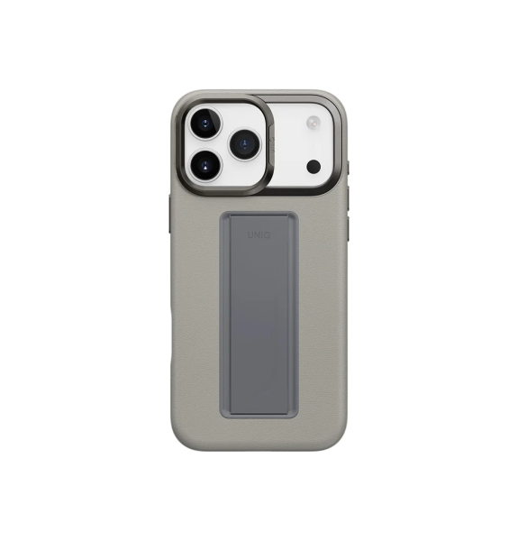 Защитный чехол Uniq для iPhone 17 Pro Max Uniq Heldro PRO Leatherette MagSafe + FlexGrip Clay