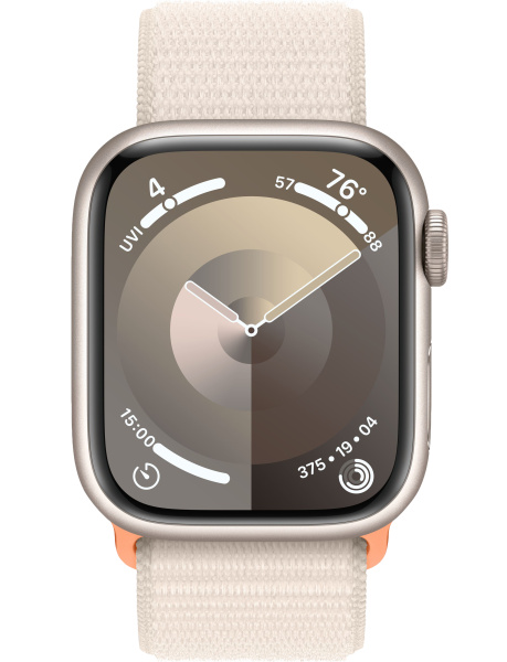 Часы Apple Watch Series 9 41mm Starlight Aluminum Case with Starlight Loop Band (GPS)
