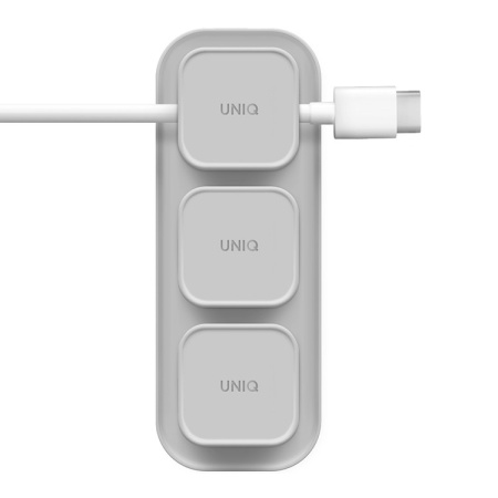 Органайзер для проводов Uniq POD Magnetic organizers (3 buttons + Base) Light grey