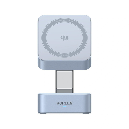 Беспроводное складное зарядное устройство 2-в-1 UGREEN W752 MagFlow QI2.2 Blue