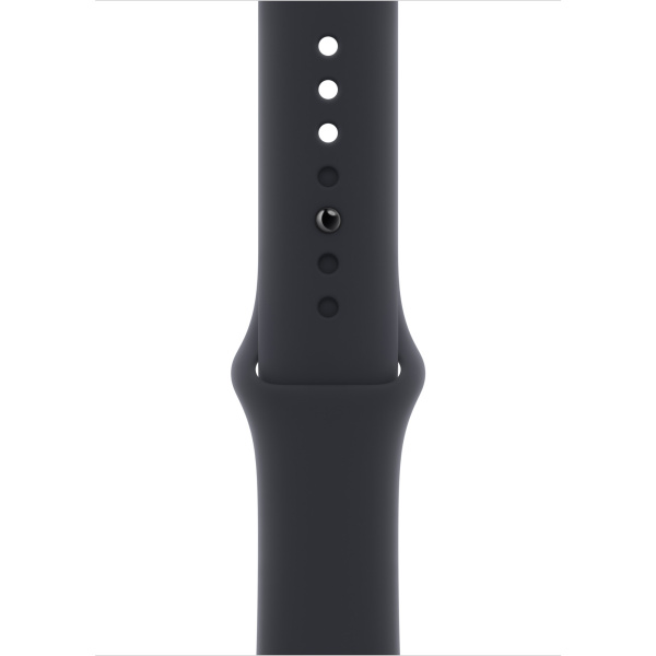 Часы Apple Watch Series 8 41mm Graphite Stainless Steel Case with Midnight Sport Band (GPS+Cellular), размер ремешка: S/M + M/L