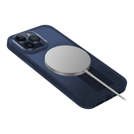 Защитный чехол Uniq Heldro MagSafe для iPhone 15 Pro Max Deep Blue