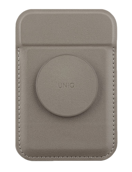 Магнитный бумажник UNIQ Flixa Magnetic Card Wallet with MagSafe Grey