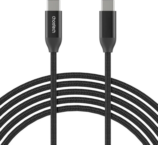 Кабель Choetech USB C to C 240W 5A 1m Black