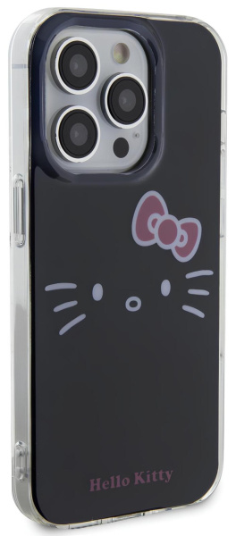 Чехол Hello Kitty для iPhone 15 Pro Max Kitty Face Hard Black