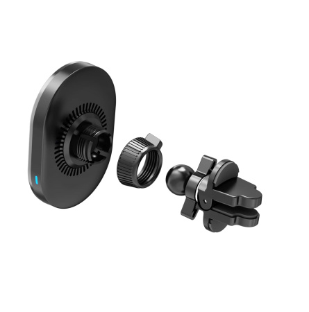 Автомобильный держатель с беспроводной зарядкой Arroys Vent-W4MS Black