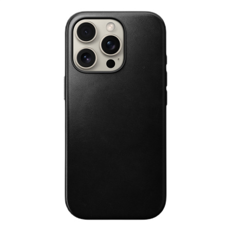 Чехол Nomad Modern Leather case для iPhone 16 Pro Black