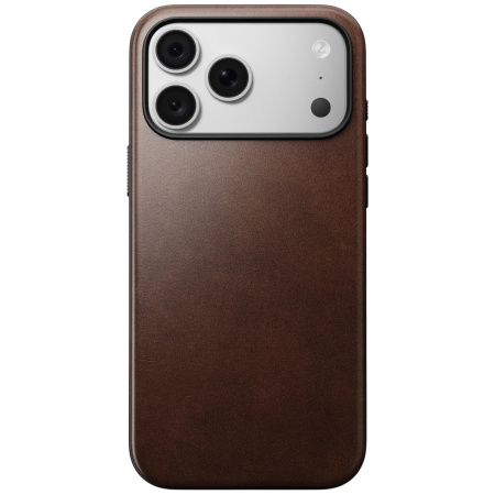 Защитный чехол Nomad Modern Leather case для iPhone 18 Pro Max / iPhone 17 Pro Max Brown