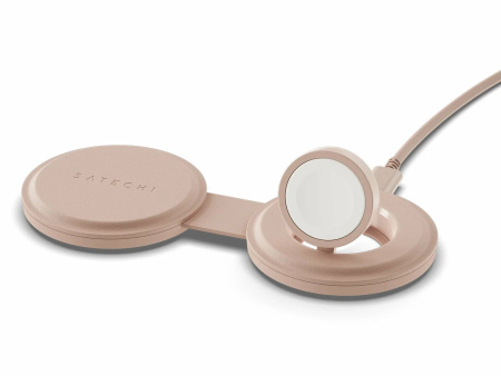 Беспроводное зарядное устройство Satechi OntheGo 2 в 1 Charger Нежно-розовый