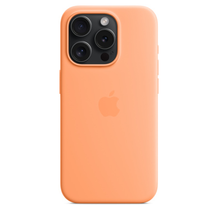 Чехол Apple iPhone 15 Pro Silicone Case with MagSafe Orange Sorbet