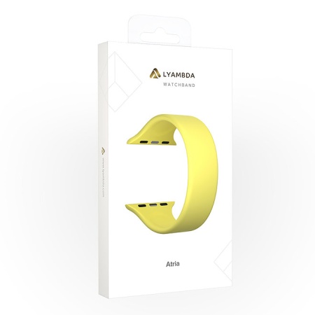 Ремешок Lyambda Atria для Apple Watch 42-45 мм Yellow