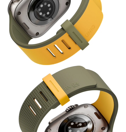 Ремешок Uniq для Apple Watch 44/45/46/49mm Revix IV Reversible Magnetic Canary Yellow / Deep Forest