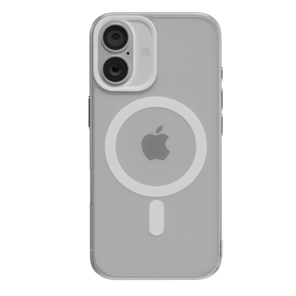 Защитный чехол AceCase Crystal Shield White для iPhone 16