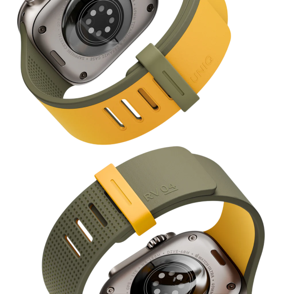 Ремешок Uniq для Apple Watch 44/45/46/49mm Revix IV Reversible Magnetic Canary Yellow / Deep Forest