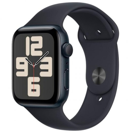 Часы Apple Watch SE (2023) 44mm Midnight Aluminum Case with Midnight Sport Band (GPS) (размер M/L)