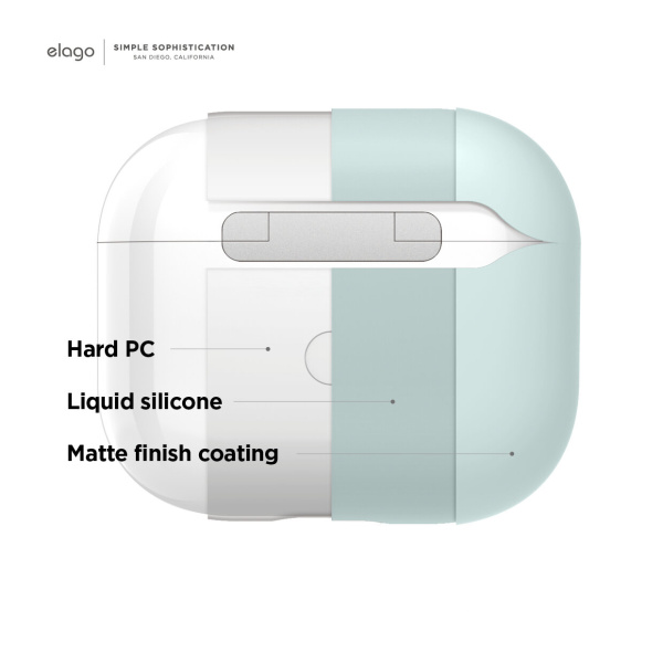 Чехол Elago для AirPods 3 (2021) Silicone Hang Case Mint