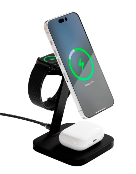 Беспроводное зарядное устройство VLP Unity Power 3in1 Black Titanium