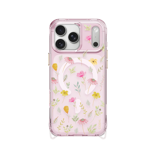 Защитный чехол Uniq COEHL IML EVIE (MagSafe) для iPhone 18 Pro/17 Pro Pink Blossom
