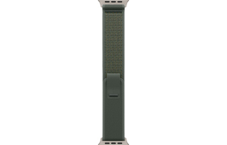 Часы Apple Watch Ultra 2 (2024) 49mm Natural Titanium Case with Green Trail Loop - M/L (GPS + Cellular)