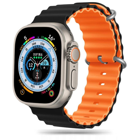 Ремешок Tech-Protect Iconband Pro Apple Watch 42/44/45/49 Black / Orange