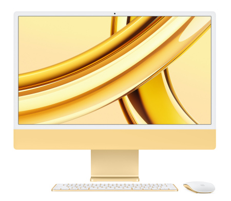 Моноблок Apple iMac 24  Retina 4,5K M3 (8C CPU, 10C GPU) / 8GB / 512GB SSD Yellow (Желтый) MQRM3