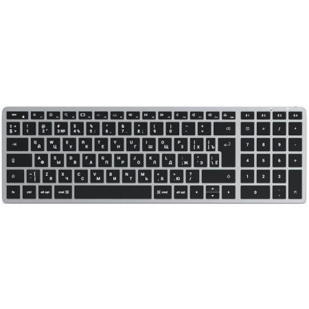 Беспроводная клавиатура Satechi Slim X2 Bluetooth Backlit Keyboard with Numeric Keypad с русской раскладкой Space Gray Беспроводная клавиатура Satechi Slim X2 Bluetooth Backlit Keyboard with Numeric Keypad с русской раскладкой Space Gray