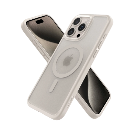 Защитный чехол Spigen Ultra Hybrid MagFit для iPhone 15 Pro Max Natural Titanium