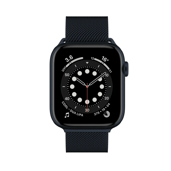 Ремешок Switcheasy Mesh Stainless Steel Apple Watch Loop для Apple Watch 42/44/45/49mm Midnight