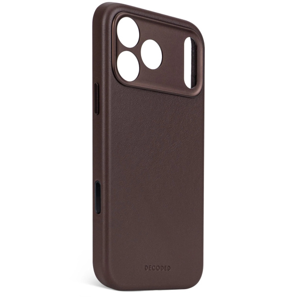 Чехол Decoded Leather Back Cover для iPhone 17 Pro Max (MagSafe) Chocolate Brown