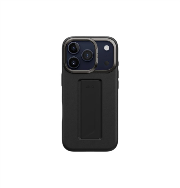 Защитный чехол Uniq для iPhone 17 Pro Uniq Heldro PRO Leatherette MagSafe + FlexGrip Black