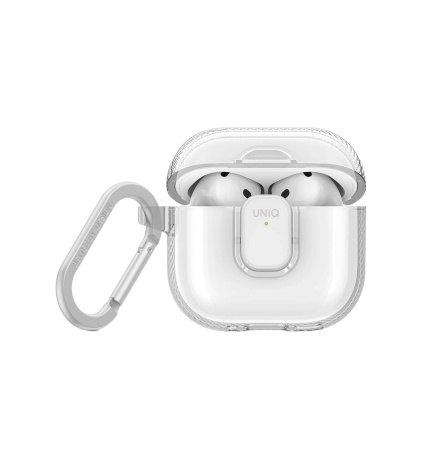 Защитный чехол Uniq для Airpods 4 Glase PRO TPU Lock case Glossy Clear