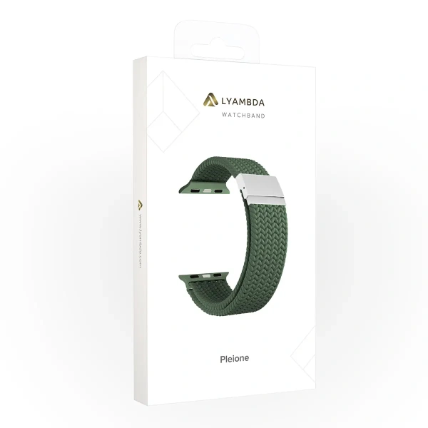 Ремешок Lyambda Pleione для Apple Watch 38-41 мм Green