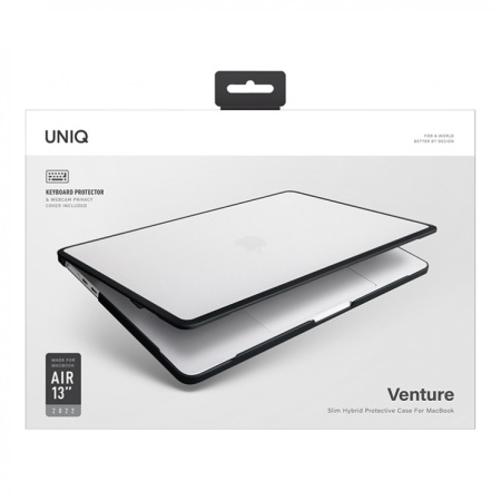 Чехол Uniq для Macbook Air 13 (2022) Venture Frost Grey