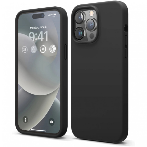 Чехол Elago Soft Silicone для iPhone 14 Pro Max Black