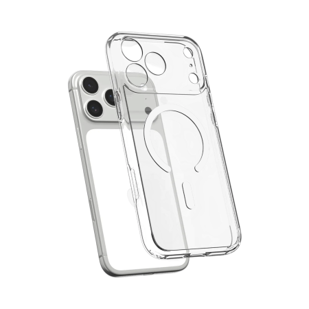 Защитный чехол Spigen Ultra Hybrid MagSafe для iPhone 18 Pro / 17 Pro Clear White