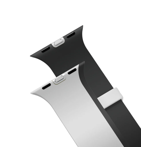 Ремешок Uniq для Apple Watch 44/45/46/49mm Revix IV Reversible Magnetic Mist Grey / Black