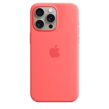 Чехол Apple iPhone 15 Pro Max Silicone Case with MagSafe Guava