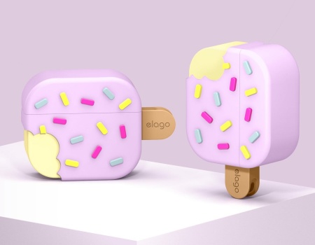 Чехол Elago Ice Cream Silicone Hang Case для AirPods 3 (2021) Lavender