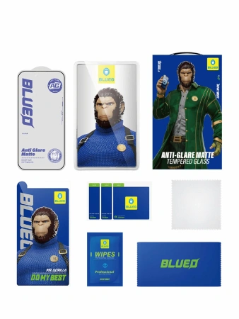 Защитное стекло BlueO для iPhone 17 Pro / 17 / 16 Pro Anti-Glare Matte Anti-Static Dustproof receiver Black