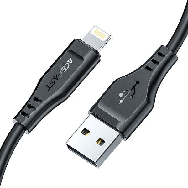 Кабель Acefast C3-02 USB-A to Lightning 1.2m Black