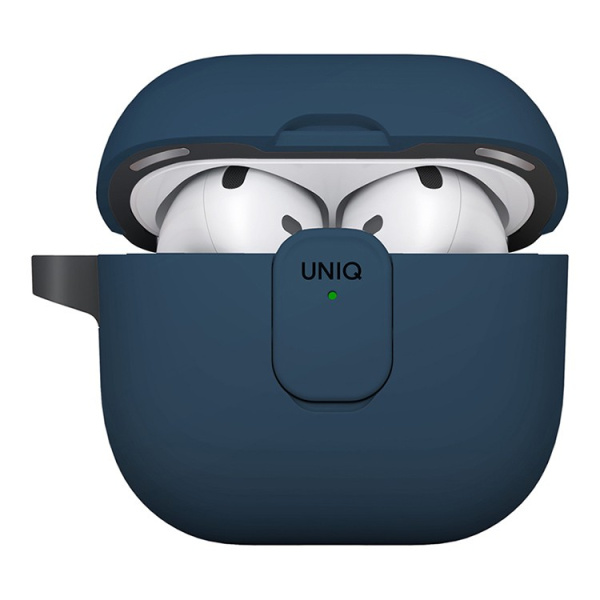 Чехол Uniq CLYDE Lock case для Airpods 4 Blue/Dark Grey