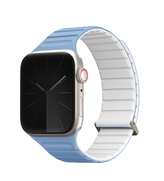 Ремешок Uniq для Apple Watch 38-41 mm Revix EVO Reversible Magnetic Powder Blue / White