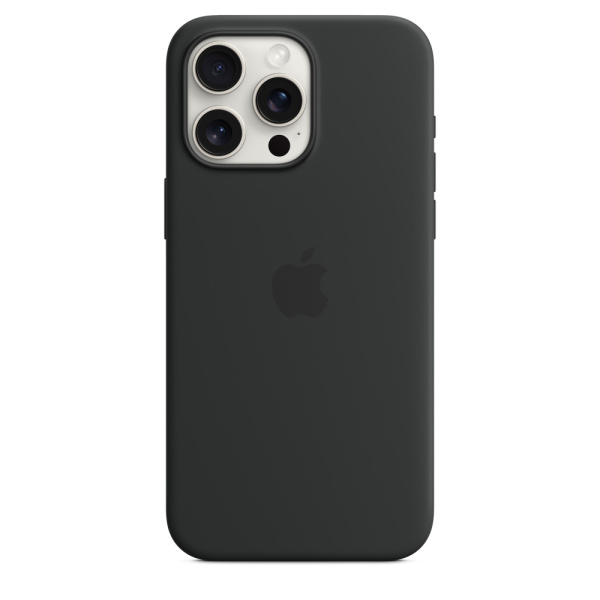 Чехол Apple iPhone 15 Pro Max Silicone Case with MagSafe Black