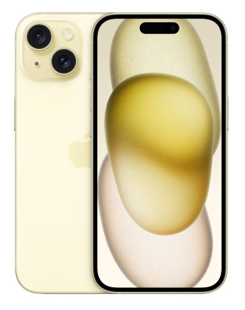 Смартфон Apple iPhone 15 128GB Yellow (Желтый) nanoSIM + eSIM