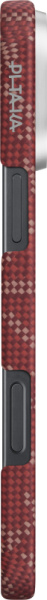Чехол Pitaka Monogram Tactile Woven для iPhone 16 Pro Gold/Red