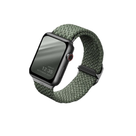 Ремешок Uniq для Apple Watch 42-45 mm ASPEN Strap Braided Green