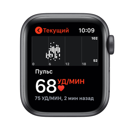 Часы Apple Watch SE 44mm Space Gray Aluminum Case with Midnight Sport Band (GPS + Cellular)