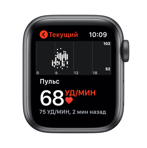 Часы Apple Watch SE 44mm Space Gray Aluminum Case with Midnight Sport Band (GPS + Cellular)